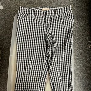 Black checkered pants graham ankle